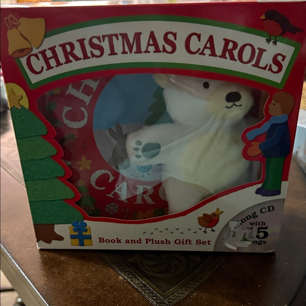 Christmas Carols Book and Plush Gift Set